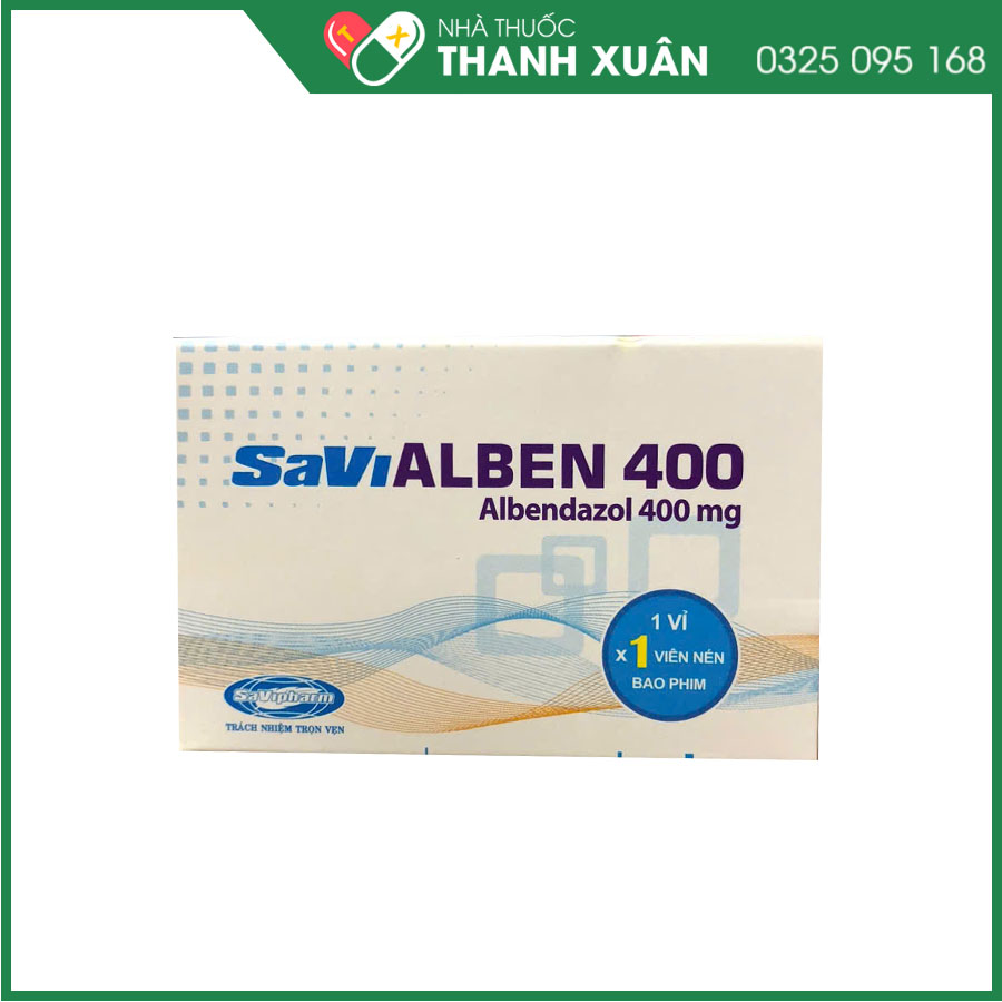 SaVi ALBEN 400 điều trị nhiễm ký sinh trùng
